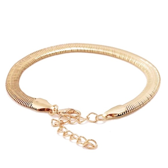 💜10/$25💜NEW Thick Flat Snake Chain Anklet - Picture 6 of 8